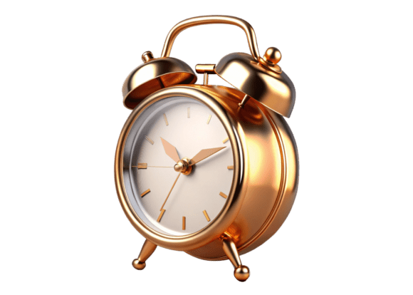 3D Alarm Clock PNG: A Versatile Design Asset