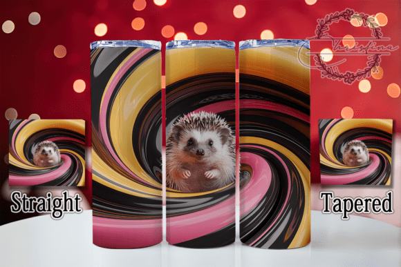 3D Baby Hedgehog Tumbler Design for Creative Projects