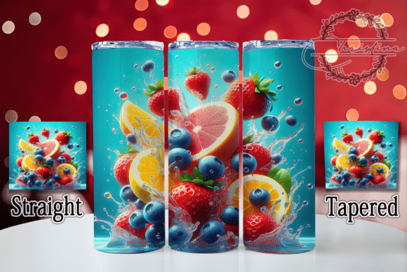 3D Fruit Refreshing Tumbler Design: A Stylish Addition to Your Drinkware Projects
