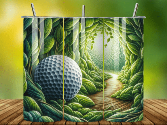 3D Golf Ball 20oz Tumbler Wrap V.19