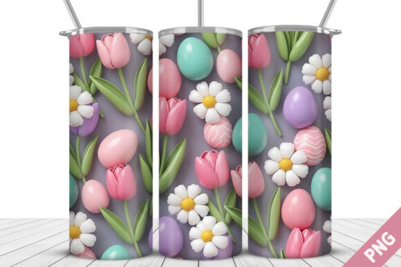 3D Inflated Easter Tumbler Wrap PNG: A Practical Design Choice for Custom Drinkware