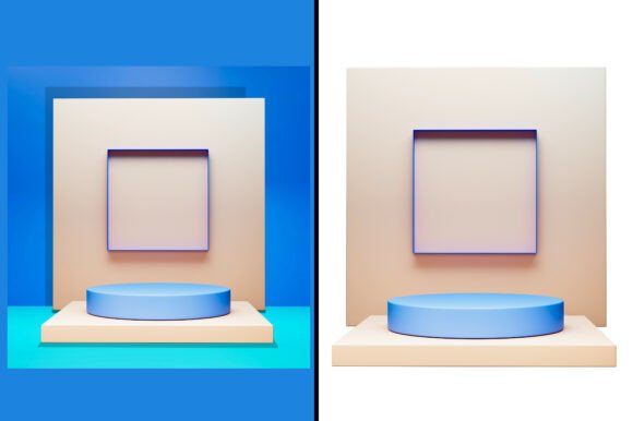3D Model Created PSD Mock Up for Modern Design Projects