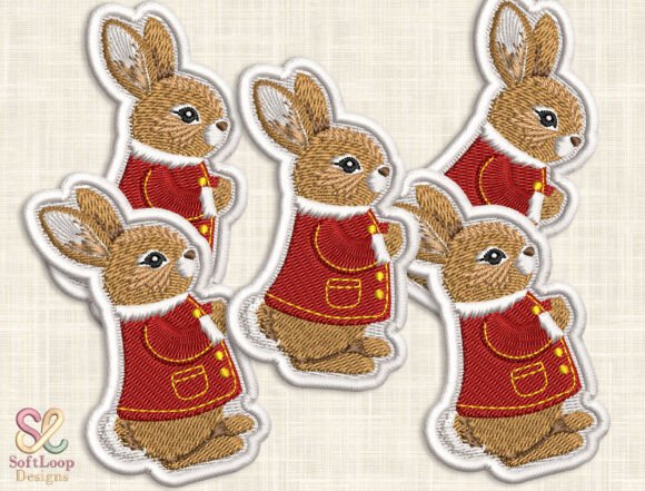 Bunny Patch Embroidery Design: A Timeless Touch for Creative Projects