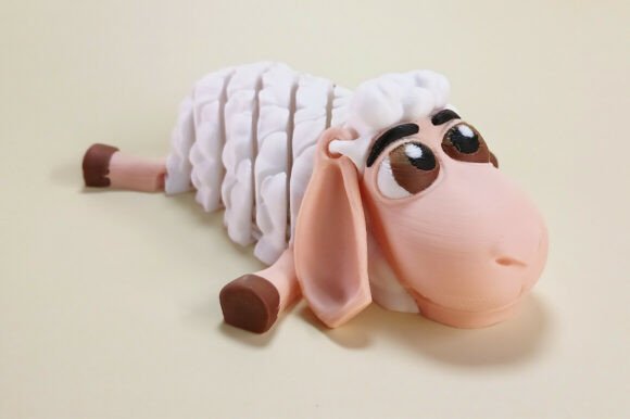Cute Articulated Sheep Flexi 3D Toy: A Playful and Practical Addition to Your 3D Printing Projects