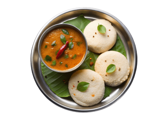 Delicious South Indian Breakfast 3D PNG – Creative Design Made Easy