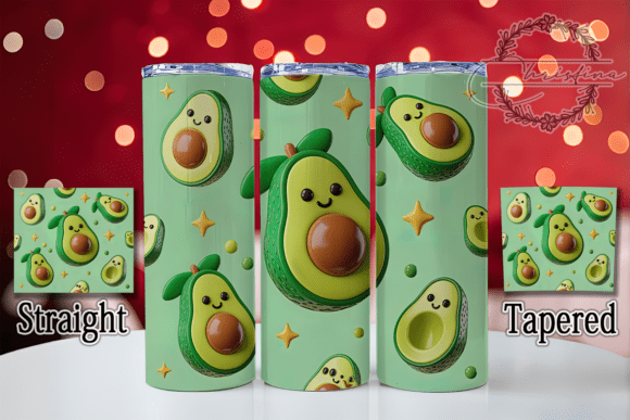 Discover the Charm of the 3D Puffy Avocado Tumbler Design for Your Creative Projects