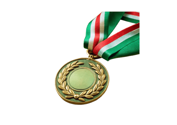Gold, Silver, and Bronze Medal 3D PNG Designs for Creative Excellence
