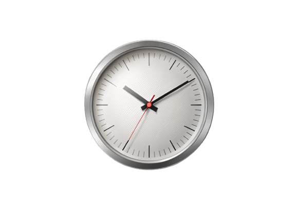 Modern 3D Alarm Clock Isolated PNG: A Versatile Design Asset Done Right