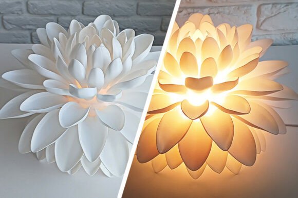 Turn Your 3D Printer into a Floral Designer with the Chrysanthemum Night Light
