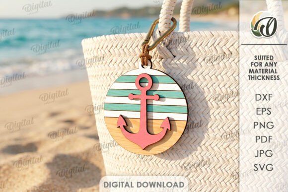 Unlock Creativity with 3D Summer Keychain Laser Cut Digital Designs
